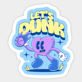 love cartoon basketball edgy color Sticker